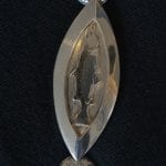 One part of the silver ceremonial chain of office for the Mayor. This one with a salmon.