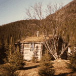 A small hut in the mountains.